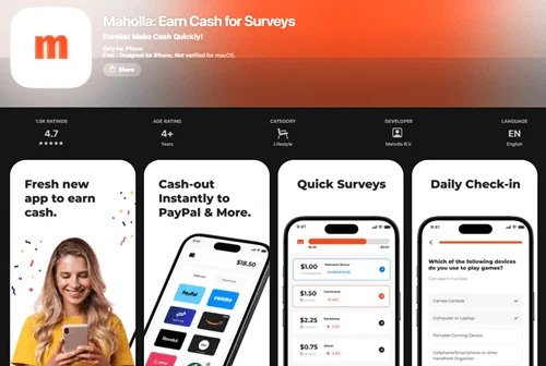 Maholla Paid Survey App Review 2026: Earn Money Taking Surveys + $1 Welcome Bonus